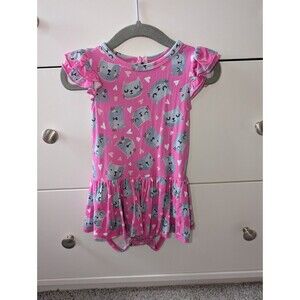 Little Bum Bums / Bums and Roses Kitty Cat Twirl Dress with bodysuit 12-18